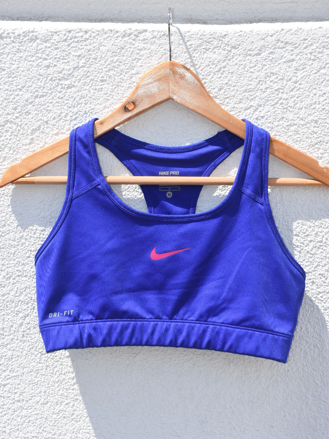 BLUE NIKE SPORTS BRA
