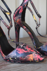 Paper Fox Multi-color Stiletto Heel