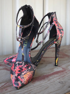 Paper Fox Multi-color Stiletto Heel